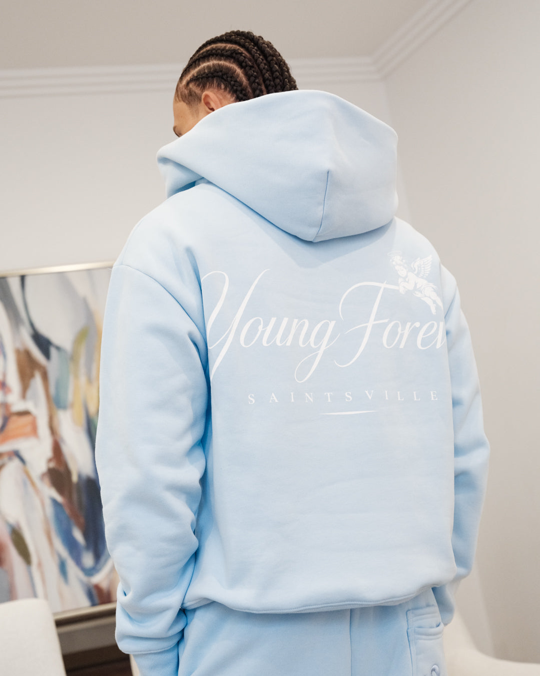 SAINTSVILLE HOODIE - YOUNG BLUE